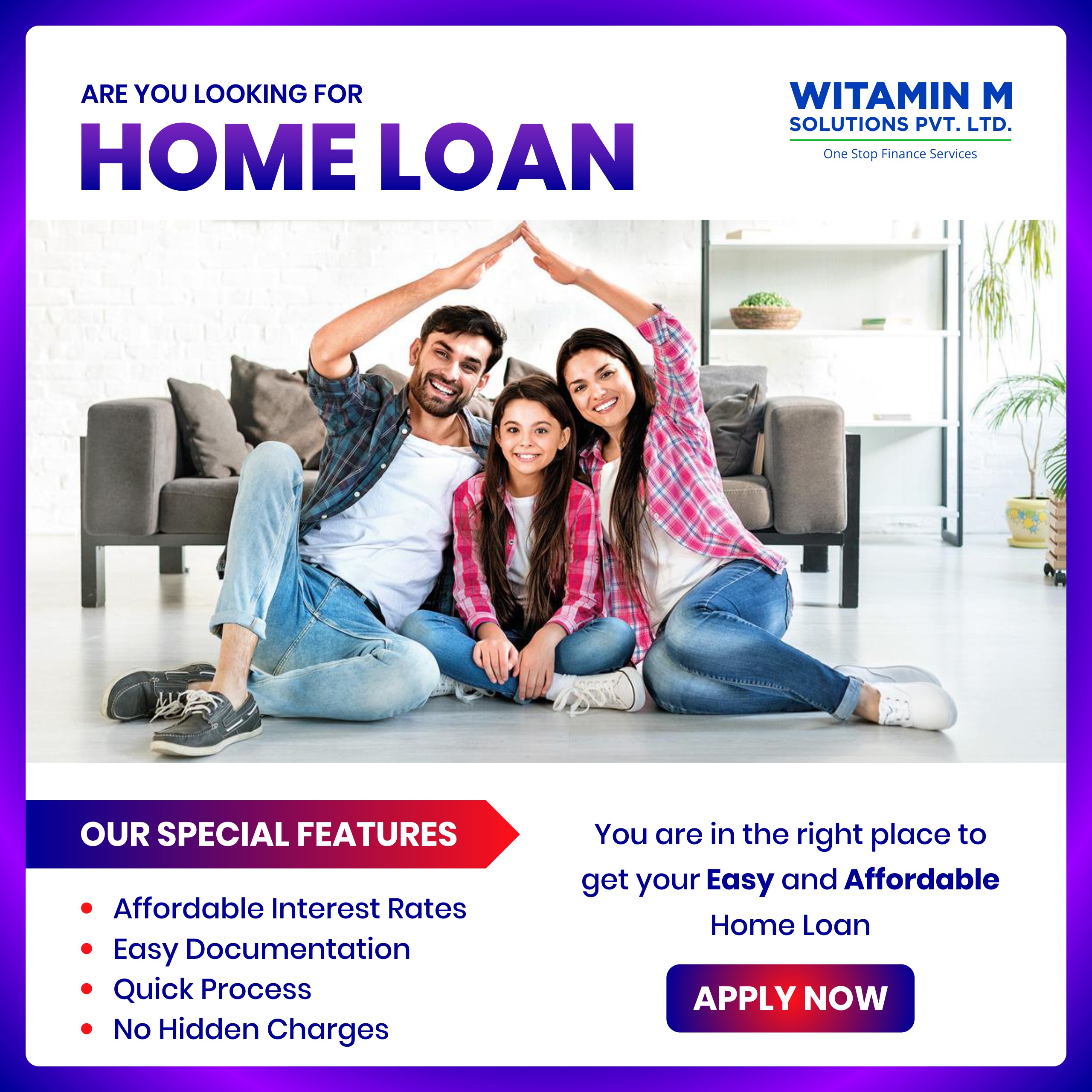 Best Home loan facility for your dream home!